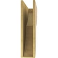 thumbnail image 4 of 7"W x 28"D x 28"H Thin Crestline Rough Cedar Woodgrain TimberThane Corbel, Primed Tan, 4 of 6