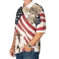 thumbnail image 2 of Patriotic Men's President Lincoln Polo Shirt Display your American Pride Proudly, 2 of 3