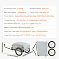 thumbnail image 4 of KFFKFF Bicycle Trailer, Supports up to 100 lbs,Durable Transport Cart, Easy Fold Design for Space Saving,Includes Universal Coupler,Protective Cover,16-inch Tires, 4 of 9