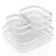 thumbnail image 1 of Estuche de almacenamiento B'More Brands, transparente, rígido, con cierre, paquete de 6, 1 of 5