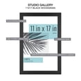 thumbnail image 5 of MCS Studio Gallery Marco de fotos de 11 x 17, marco de fotos rectangular de madera negra para fotos, carteles e impresiones artísticas (paquete de 1), 5 of 5