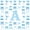 Blue A, variant on Castle Fairy Blue Cherry Bow Letter D Twin Comforter Sets 3-Piece for Girls,Kawaii Fruit Initial Bedding Set