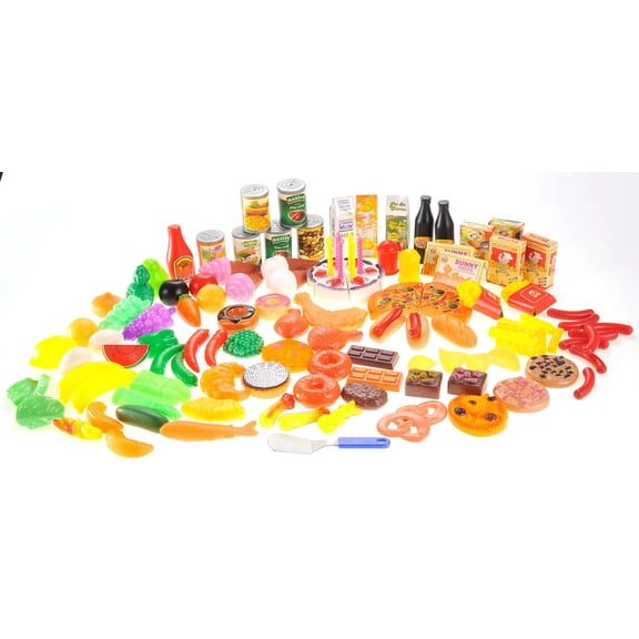 130 Piece Deluxe Assorted Play Food