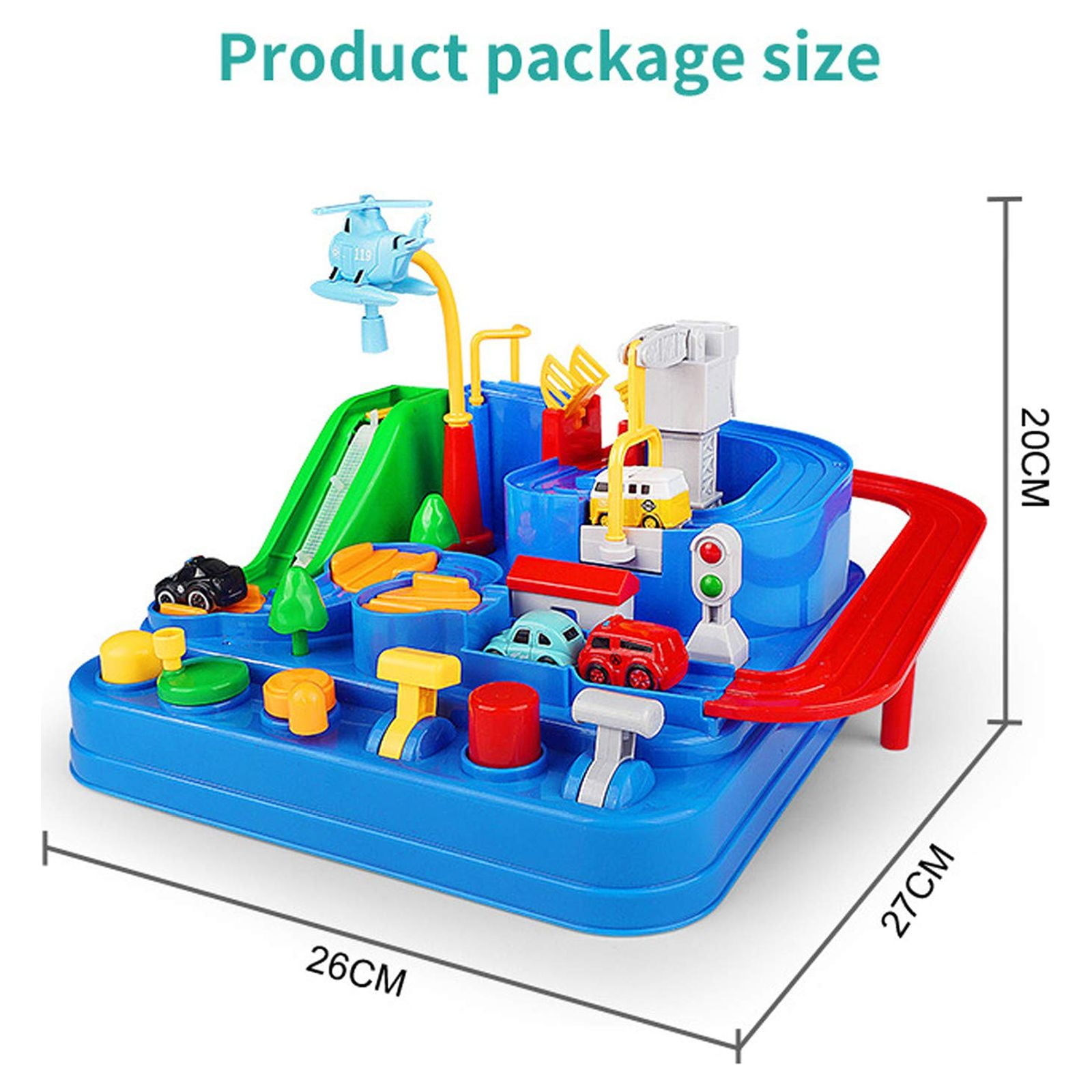 Adventure Race Car Toys for Boys,Race Track Playset Toddler Christmas Birthday Gift for 3-7 Years Old Boys Girls,Education Toys for Kids Children Age 3+