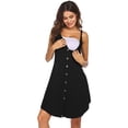 thumbnail image 2 of Defitshape Women's Soft Maternity Nightgown Pajamas Dress Lightweight Nursing Sleeveless Button Down Cami Summer Comfy Sleepwear Black Medium, 2 of 4