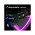 thumbnail image 5 of LED Switch Joycon Support Telescopic Adjustment, Enhanced Switch/Switch OLED Joycon Controller for Handheld Mode, Switch Controller with Colors LED, Adjustable Joystick Sensitivity and Turbo, 5 of 7