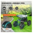 thumbnail image 4 of Garden Cart Rolling Workseat, 360 Swivel Seat, Garden Stool with Wheels, 4 of 7