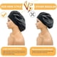 thumbnail image 4 of 2 capó grande de seda satinada para dormir, gorros elásticos de banda ancha para trenzas de mujeres negras, gorros de seda para dormir nocturno para mujeres rizadas y Na, 4 of 5