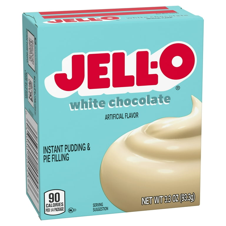 4 pack) Jell-O White Chocolate Instant Pudding & Pie Filling Mix