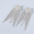 thumbnail image 4 of Pendientes Colgantes De Cristal De Araña Con Borlas Largas De Aleación Para Banquete Nupcial, Joyería De Boda, Pendientes Geométricos, Regalo Para Mujeres O Niñas Advancent AP006637-01, 4 of 6