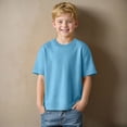 thumbnail image 2 of TOWED22 Kids Boys T-Shirts Short Sleeve Crew Neck Tees Print Tops(Light Blue,5-6 Y), 2 of 8