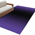 thumbnail image 2 of 2.7x5 Area Rugs, Purple Black Ombre Non-Skid Rubber Backing Large Rectangle Rugs - Living Room Bedroom Home Office, Gradient Contemporary Abstract Art Indoor Floor Mat Carpets Washable Rug, 2 of 9