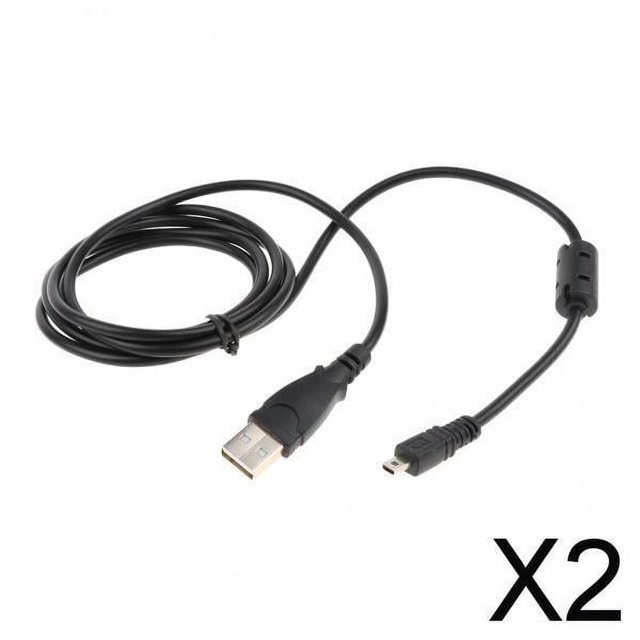 Paquete de 2-4 cables de datos de sincronización USB de 1,5 m y 8 pines para cámara SLR digital 2 piezas