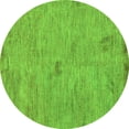 thumbnail image 1 of Ahgly Company Indoor Round Abstract Green Modern Area Rugs, 4' Round, 1 of 4