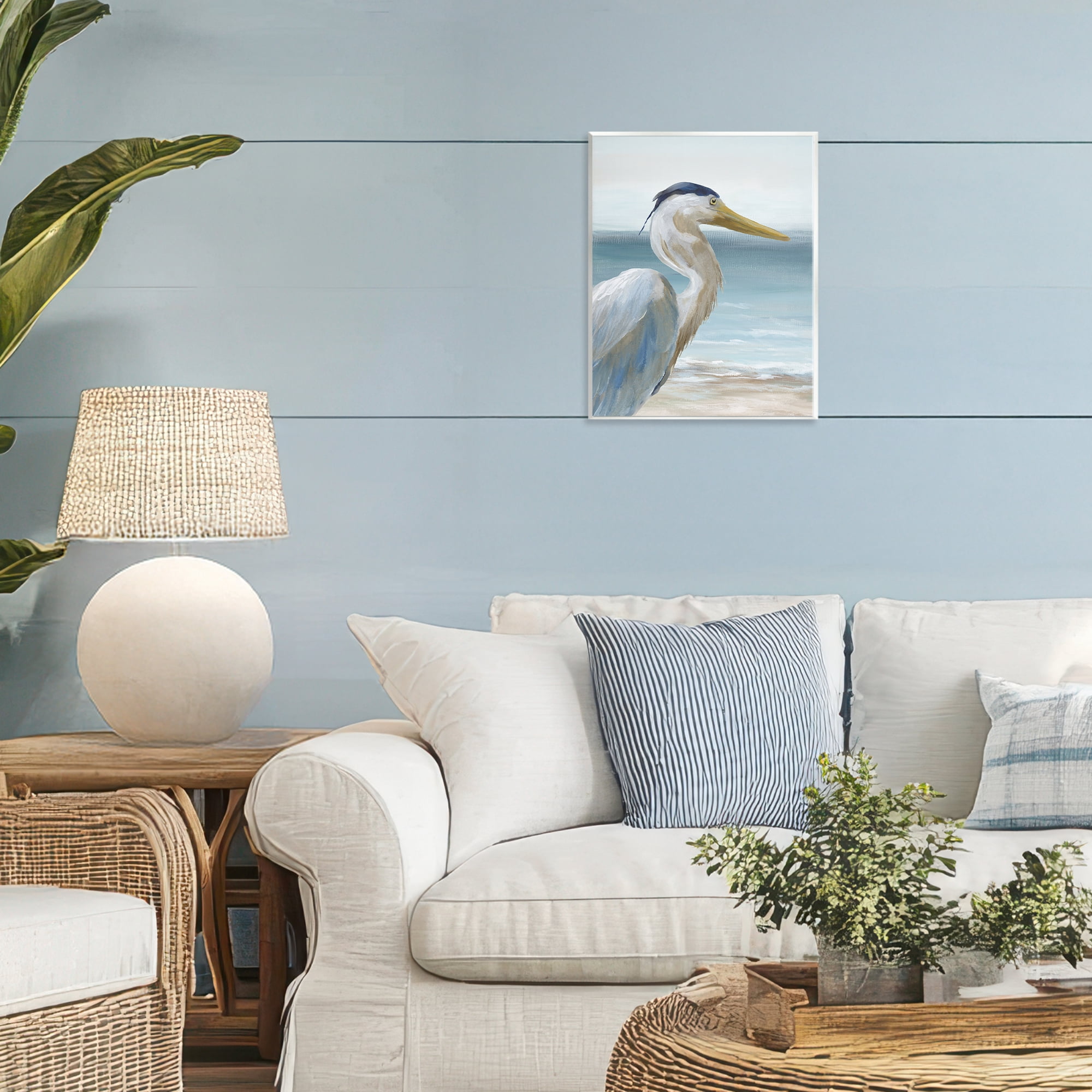 Stupell Industries Right Gazing Heron Wall Plaque Art, design by Nan