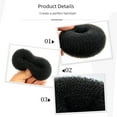 thumbnail image 3 of Tocado de flores, anillo para el cabello, herramienta para el cabello con forma de bola, rizador de cabello con temperamento de donut para personas perezosas, 3 of 5
