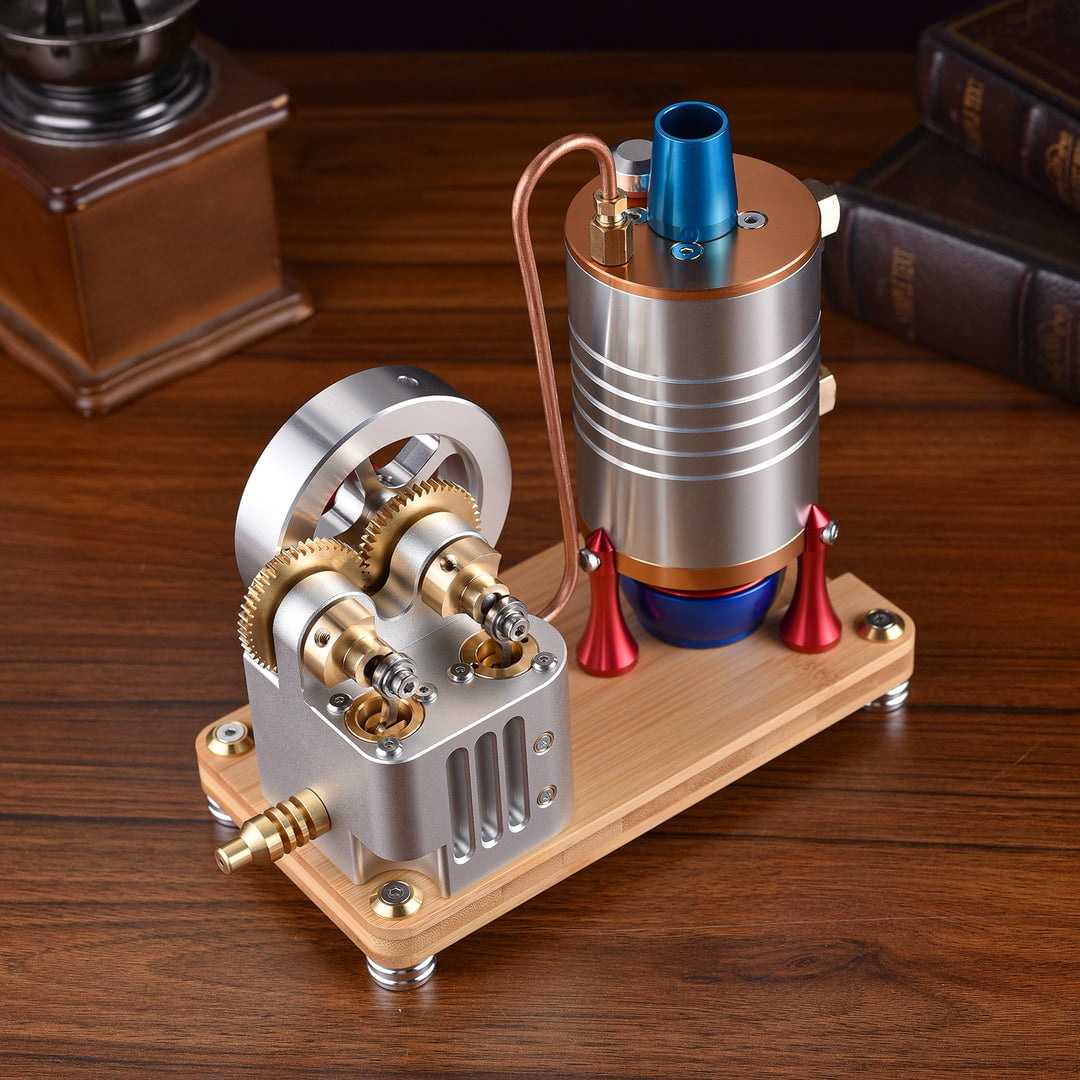 ENGINEKIT K007 One-way Piston Vertical Steam Large Cylinder Piston Steam Engine Model Kit Education Adult Kids
