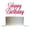 Fuchsia, variant on Happy Birthday Glitter Cake Topper, Birthday Party Decorations Ideas, Sturdy Doubled Sided Glitter, Acrylic Stick (Purple)