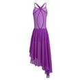 thumbnail image 2 of YiZYiF Kids Girls Sleeveless Irregular Hem Chiffon Ballet Dance Gymnastics Leotard Dress, 2 of 7
