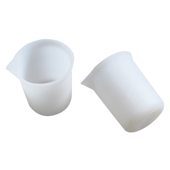 Milisten White Silicone Measuring Cups Set, Non-Stick, Easy-to-Read for Accurate Baking, Cooking, Kitchen Measurement Tools