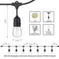 thumbnail image 2 of Banord LED 48 Foot Solar String Lights, 16 Shatterproof Bulbs for Outdoors, 2 of 7