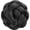 Black, variant on Synthetic Braided Bun Hair Clip, Updo Hair Accessory, 3.35inch