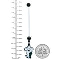 thumbnail image 2 of Body Candy 14G Maternity Navel Ring Piercing Clear Bioflex Precious Graveyard Ghost Pregnancy Belly Ring, 2 of 2