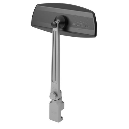 UPC: 0856099004708 | PTM Watersports P13157-200TEBCL Rail Mount Pontoon Mirror System Pro – Electrobrite Silver