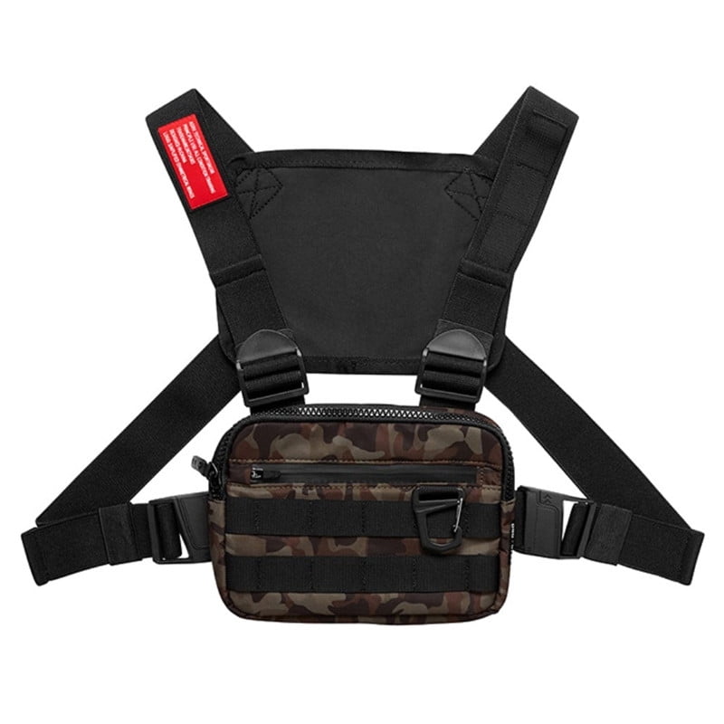 Tactical Waist Bag Tactical Vest Chest Pack Hip Hop Function Chest Rig ...