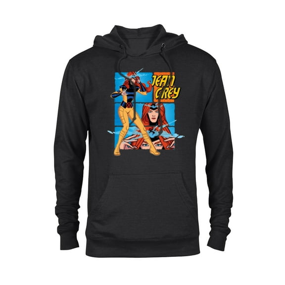Marvel Studios X-Men ’97 Jean Grey Telepathy Action Panels- Pullover Hoodie for Adults - Customized-Black