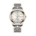 thumbnail image 2 of Resicozy Unisex's Vintage Watch Elegant Fashion Casual Wrist Watch Stainless Steel Quartz Day Date Watch C, 2 of 3