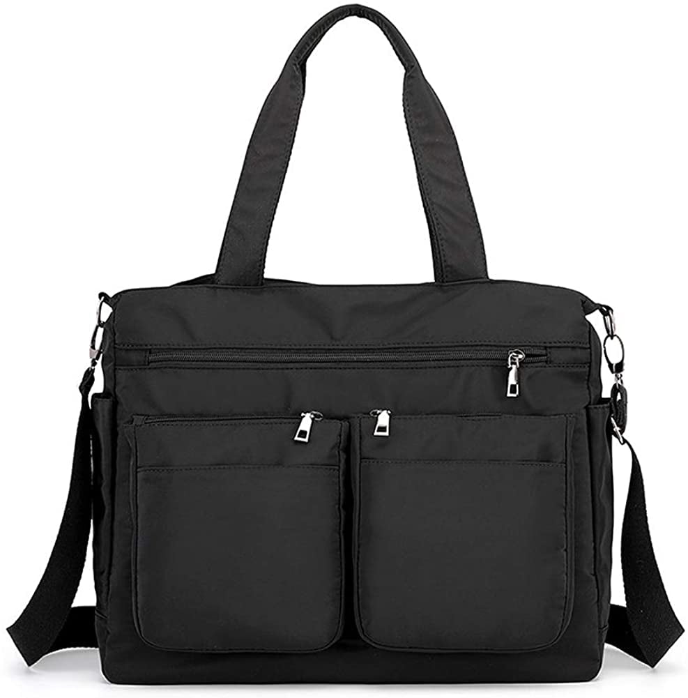 YI DEF Work Bags for Women Large Tote Bag Waterproof Travel Laptop Bag Designer Hobo Nylon