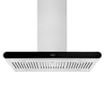 thumbnail image 1 of Empava 36 in. 400 CFM Island Range Hood - Ducted Exhaust Kitchen Vent - Tempered Glass - Soft Touch Controls - 3 Speed Fan, 1 of 5