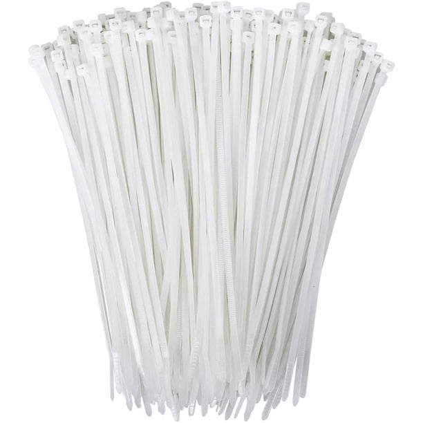 200 paquetes de bridas con cremallera de nailon ecológicas de 25 cm, resistentes a tirones y autoblocantes, para el hogar, la oficina, el jardín, el garaje, el taller (mediano, 200 piezas) brillar Electrónica