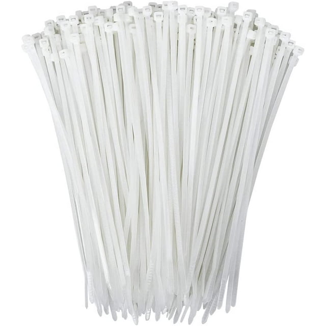250pcs Cable Ties Plastic Nylon Zip Wire Tie Wraps Resistant For Indoor Outdoor Multi-Purpose Use (250pcs )