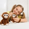 thumbnail image 5 of Punch Monkey Plush, 7 Inch Sitting Big-Eyed Monkey, Emotional Support Plush, Monkey Stuffed Animal, Stuffed Monkey, Zoo Gift for Adults & Teens, 5 of 6