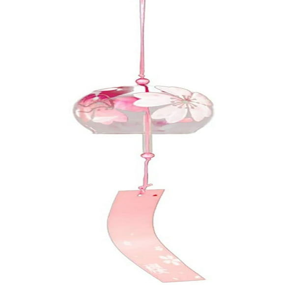 Glass Wind Bells Japanese Wind Chime Flower Chime Handmade Birthday Gifts for Gardens Hallways Stores Corridors Yards Home
