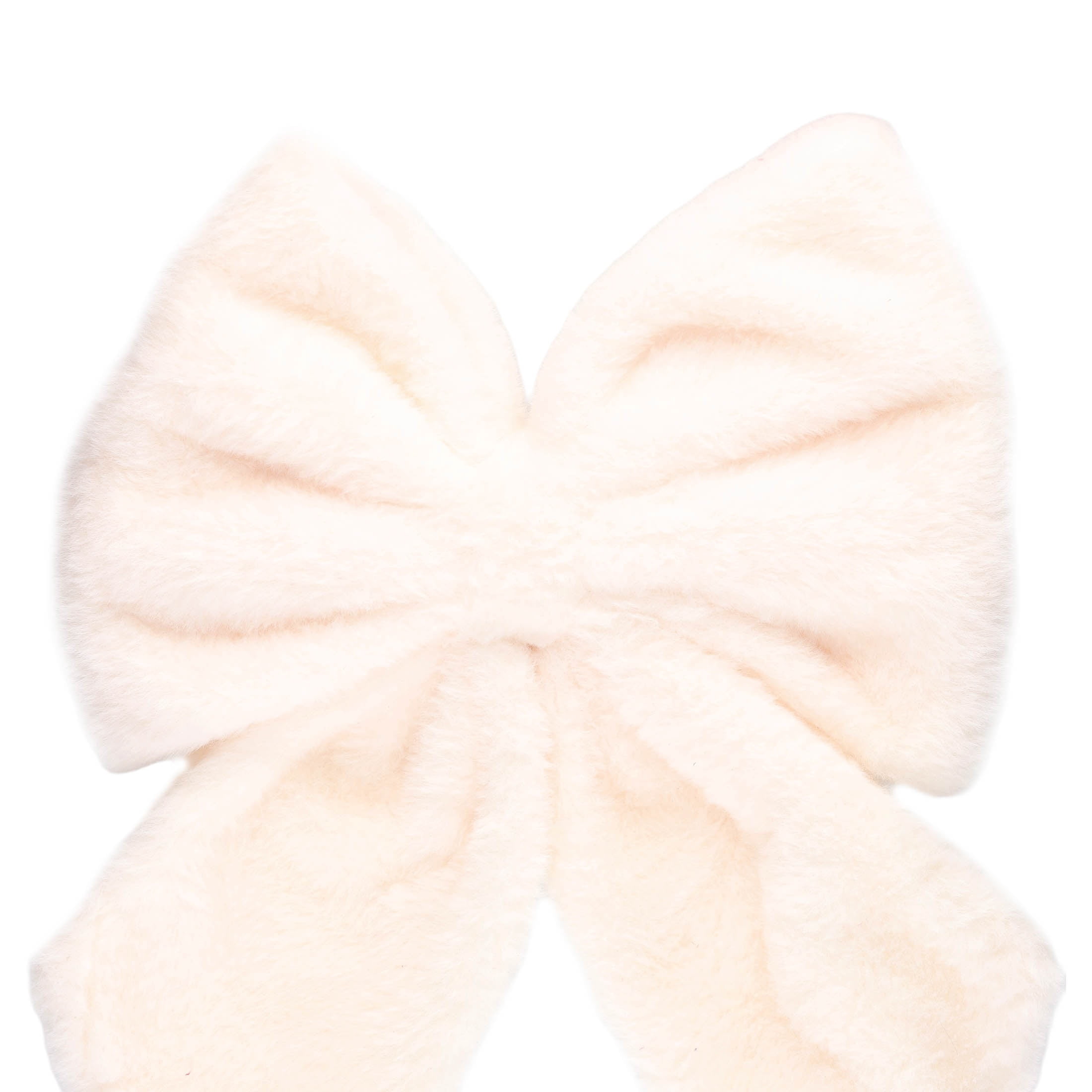 White Faux Fur Decorative Christmas Bow, 14", by Holiday Time