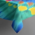 thumbnail image 4 of Colorful Rainbow Tie Dye Spiral Pattern Rectangle Tablecloth 60"x102",Waterproof Polyester Rectangle Table Cloth, Wipeable Spillproof Polyester Tablecloth for Dining, Camping, Indoor and Outdoor, 4 of 5