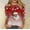Red#1, variant on Women's Print Long Sleeve Round Neck Top for Autumn Winter Stylish,Fashion Women's Comfortable Round-Neck 3/4 Sleeve Print Casual T-shirt Blouse Red XL