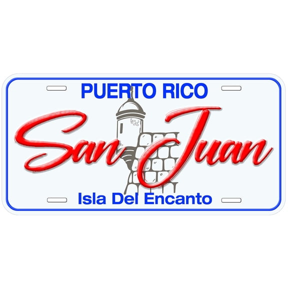 San Juan TAG07 Puerto Rico Novelty Car License Plate