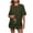 Army Green, variant on 2 Piece Sets for Women Oversized T Shirts and Drawstring Shorts with Pockets Solid Color Casual Trendy Outfits for Summer