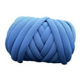 thumbnail image 4 of 250G Chunky Yarn Jumbo Tubular Yarn Crocheting DIY Length 65.6ft Tube Giant Yarn Bulky Yarn Arm Knit Yarn for Rug Making Blanket Pillow , Deep Blue, 4 of 9