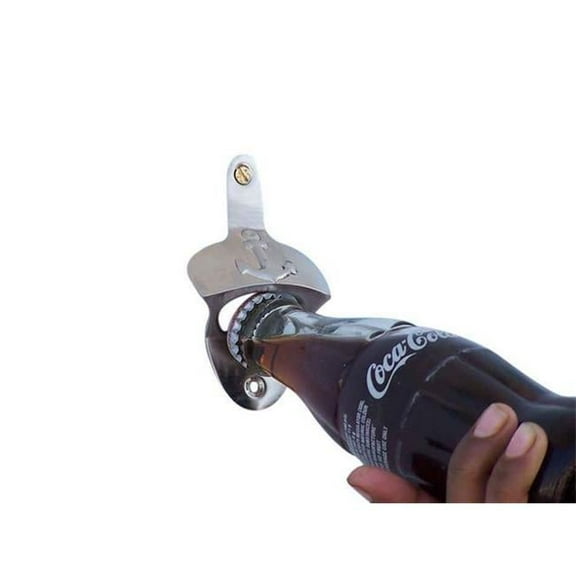 Handcrafted Decor MC-2101-BN Brushed Nickel Wall Mounted Anchor Bottle Opener- 3 in.