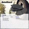 thumbnail image 3 of AutoShack Front Premium Ceramic Brake Pad Set for Hyundai & Kia, Tucson 2010-2017 Sonata 2015-2016 Sportage 2010-2016 Rondo 2007-2012 Cadenza 2014-2016, FWD AWD L4 1.6L 2.0L 2.4L V6 2.7L 3.3L, 3 of 5