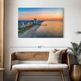 thumbnail image 3 of Elephant Stock Myrtle Beach Coastline Wall Art - Horizontal Canvas Wall Art - Living Room Wall Decor - Beach Canvas - Orange And Teal Decor - 45" x 30", 3 of 8