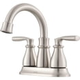 thumbnail image 4 of Set central Faucet Moen Hilliard de 2 manijas, níquel cepillado, 4 of 8