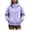 Purple, variant on HAYIMI Women Oversized High Collar Zip Up Hoodie Loose Long Sleeve Jacket with Pocket Soft Casual Sweatshirt for Fall Winter Outdoor Walking