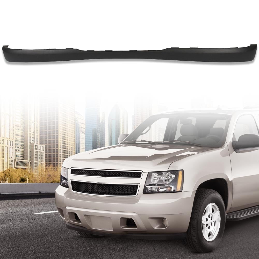 CROSSDESIGN Front Bumper Air Dam Deflector Lower Valance Fit for Chevy Avalanche Suburban Tahoe 2007-2013
