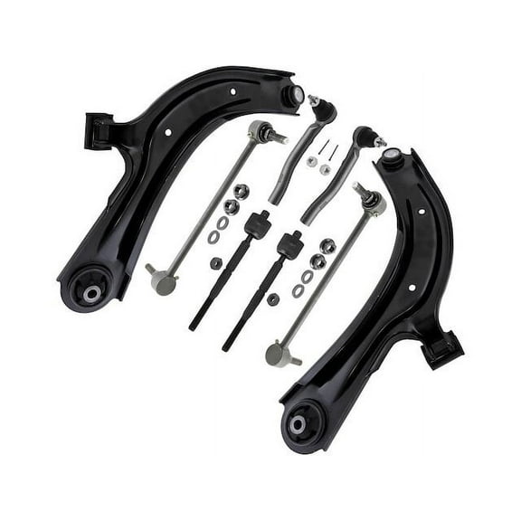 Front Control Arm Sway Bar Link Tie Rod Kit - Compatible with 2015 - 2019 Nissan NV200 2016 2017 2018
